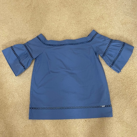 Michael Kors Off Shoulder Bop Blouse Bell Sleeves - Picture 1 of 7